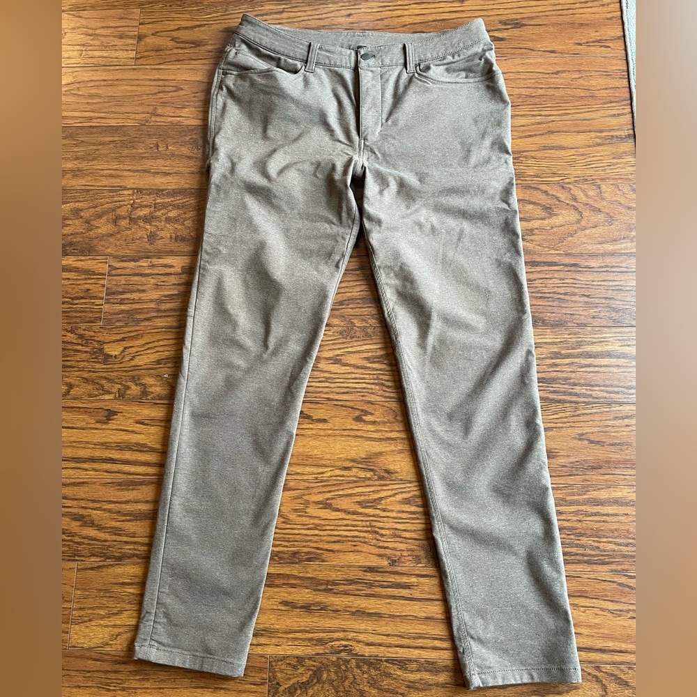 Lululemon ABC Slim Pants. Brown/Tan color. 34” x 33”